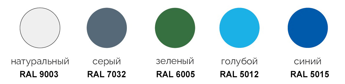 листовой полипропилен цвета ral