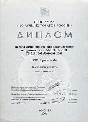 Сертификат завода Гранит -М №4 Сертификат завода Гранит -М №4